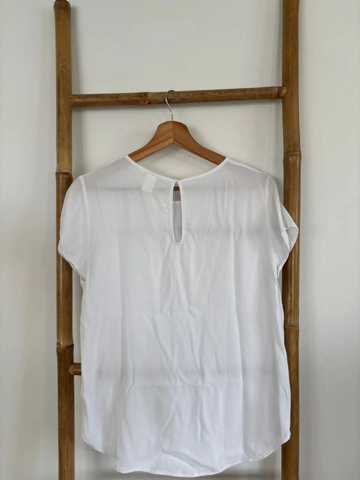 t shirt blanc transparent H&M taille S - photo numéro 5