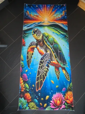 Serviette de plage Tortue de mer neuve (drap de bain)