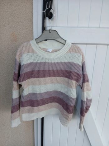 pull rayé filles zeeman taille  110/116
