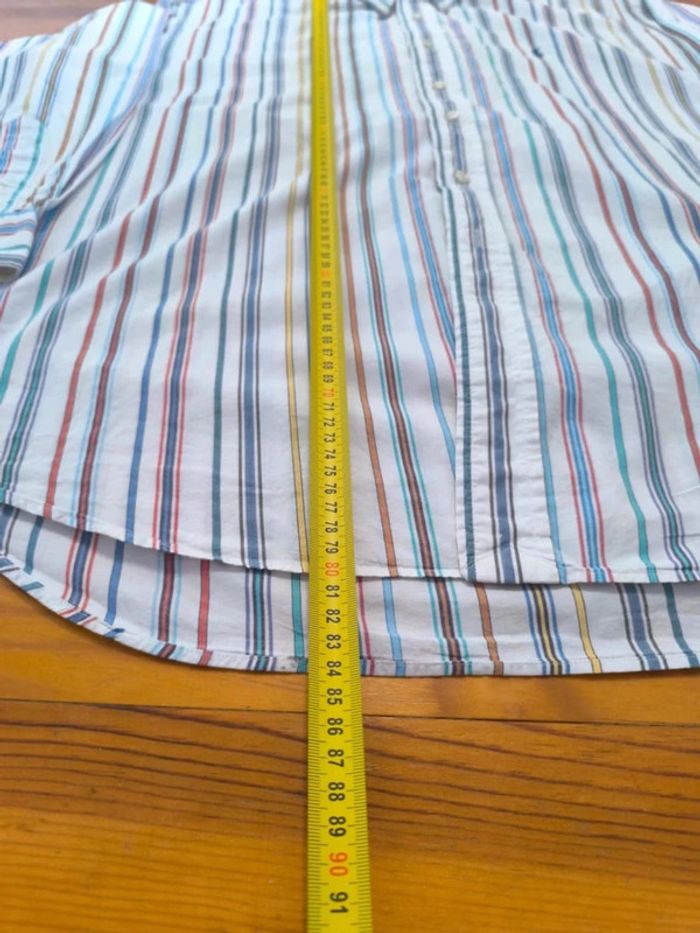 Chemise à rayures - Ralph Lauren - Blake - Logo brodé marine - Blanc, rouge, bleu - Taille XL - photo numéro 15