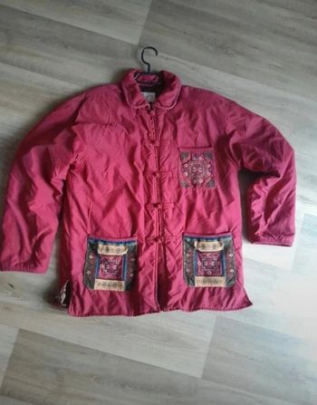 Manteau René Derhy Paris manteau vintage matelassée motif poches mi saison taille oversize 🌹