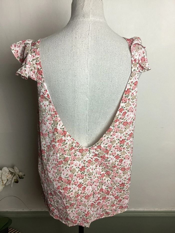 Blouse blanche fleurie Noemie&Co 40 - photo numéro 2