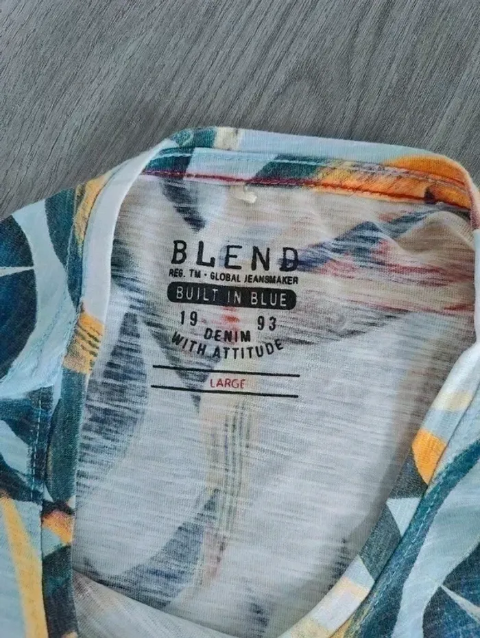 💎 Tee‑shirt tropical • 40 • Blend • bon état 💎 - photo numéro 4
