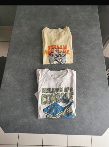 Lot de deux tee shirt sgarçon, 14 ans, Zara