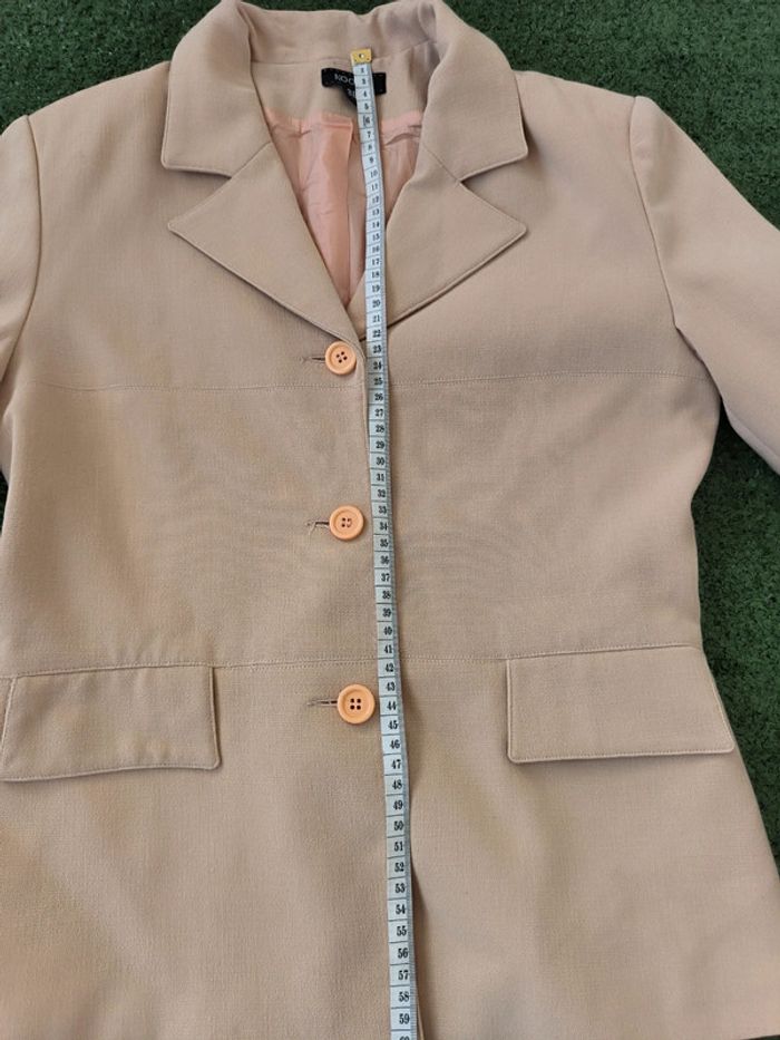 Blazer vintage beige Kookaï taille 38 - photo numéro 7