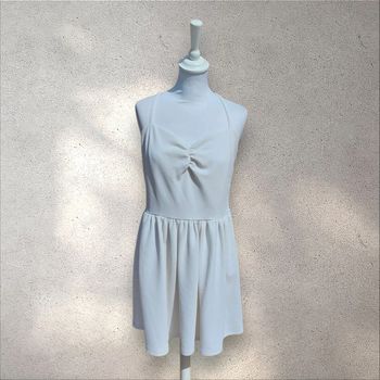 Robe blanche bretelles croisées naf-naf L