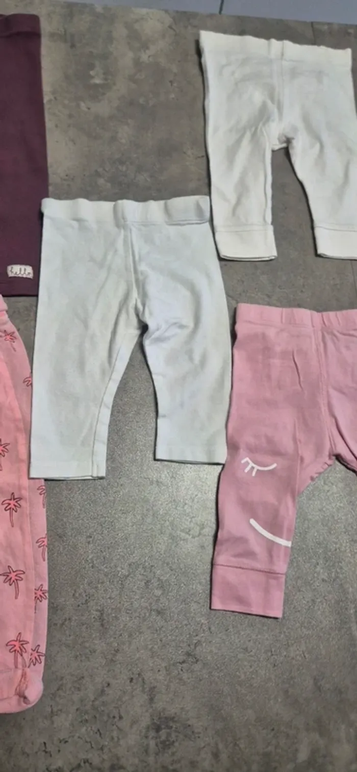 Lot de 5 pantalons pour fille - photo numéro 2