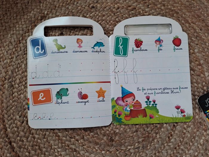 2 cahiers/ livres d écriture les lettres minuscules et les 5 sens - photo numéro 6