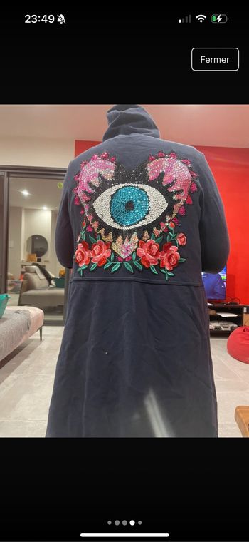 Veste longue poupée de soie