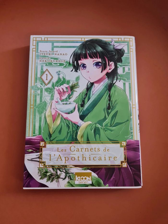 Les carnets de l'apothicaire - tome 1 - comme neuf