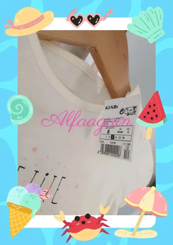 Lot t-shirts fille 6mois neufs - photo numéro 8