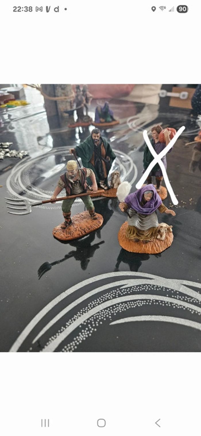 Lot 15 santons de Noël - photo numéro 3