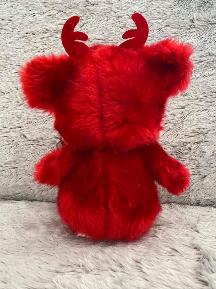 Peluche Collection Style Monchichi Élan Rouge - photo numéro 5