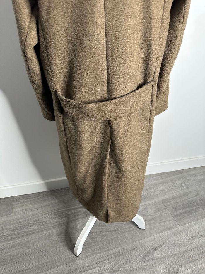 Manteau oversize en laine marron beige H&M T34 XS - photo numéro 8