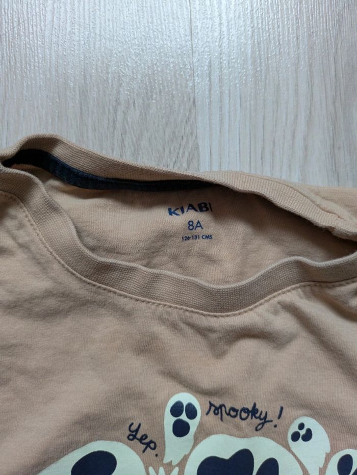 T-shirt manches longues garçon 8 ans halloween phosphorescent - photo numéro 3