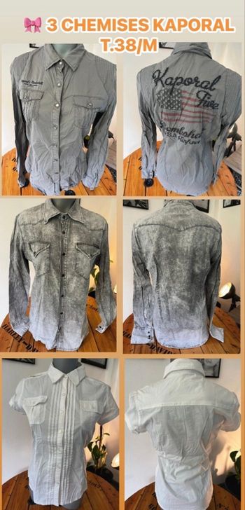 Lot chemises kaporal taille 39/m