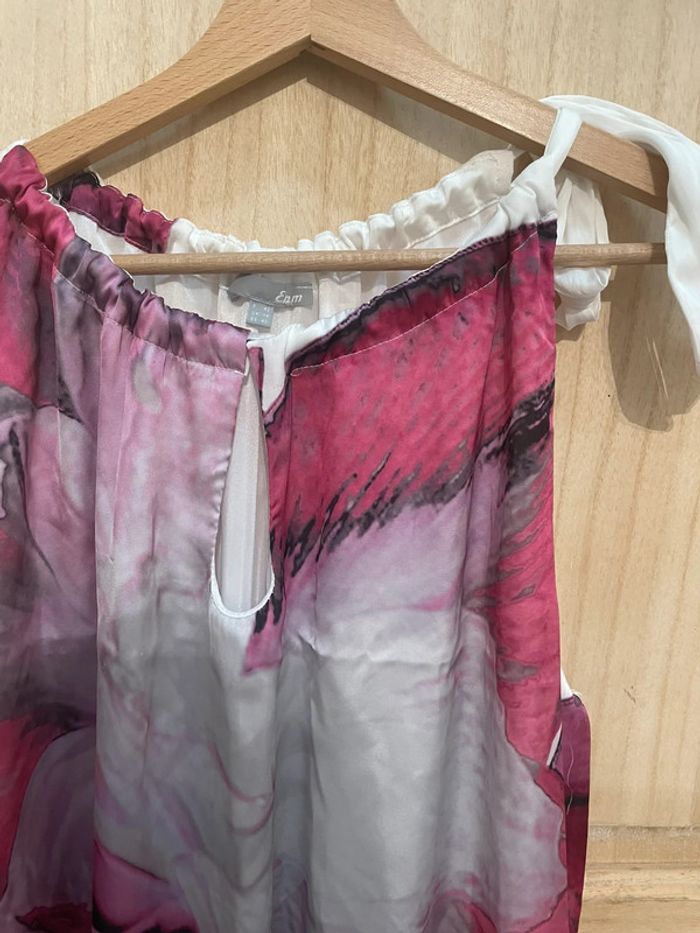 Robe été blanche motif fleur Etam taille 42 - photo numéro 2