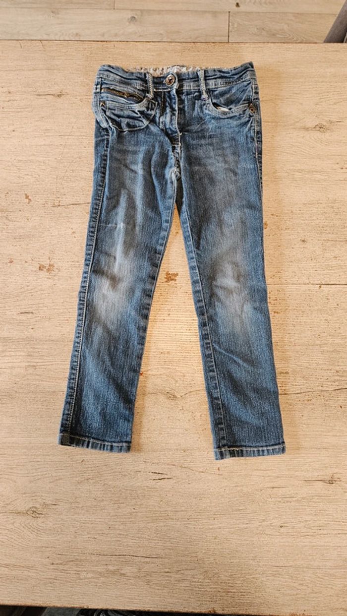 Jean s bleu fille, ajustable à la taille, Emoi by Emonite, 6 ans - photo numéro 2