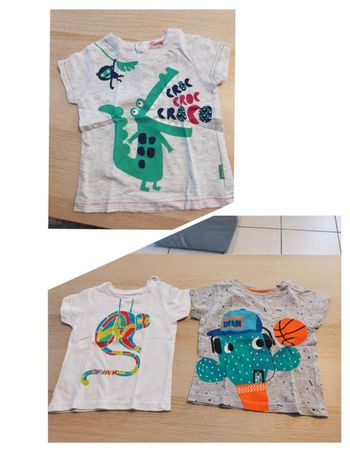 Lot de 3 tee-shirts DPAM taille 9 mois