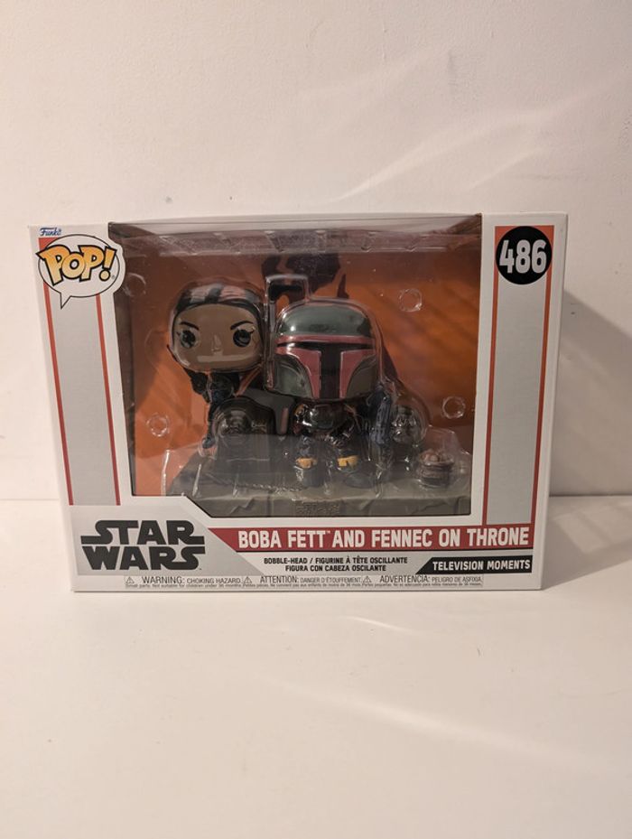 Funko Pop : Star Wars 486 : Boba Fett and Fennec on Throne