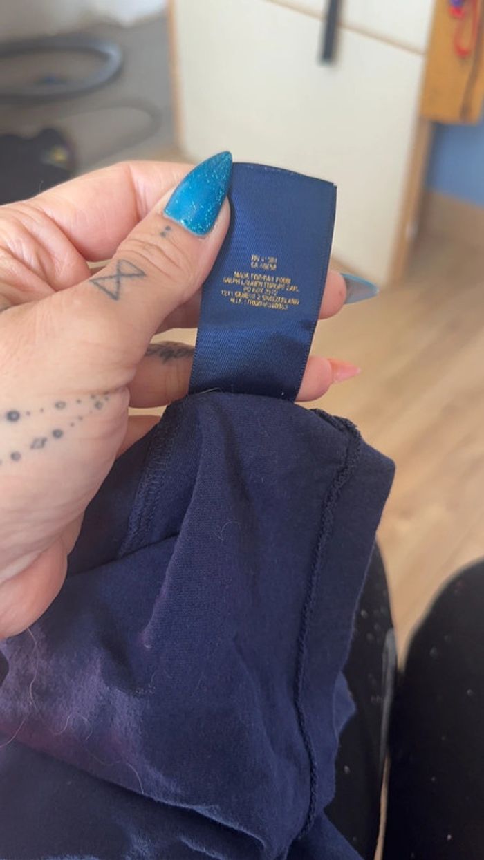 Tee-shirts Ralph Lauren marine 2 ans - photo numéro 4