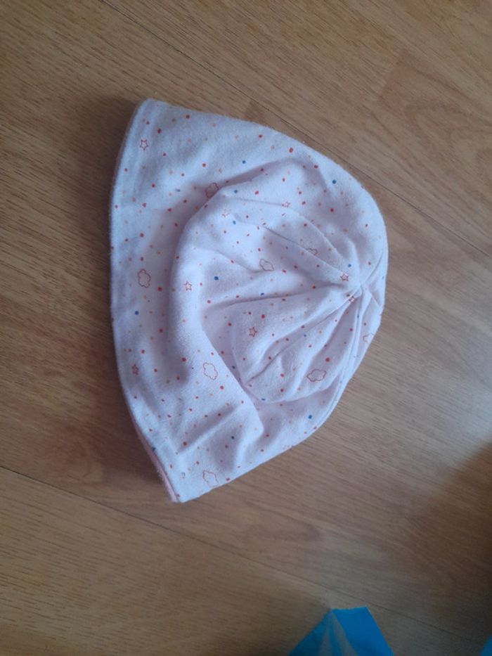 Bonnet naissance grain de blé taille 41 - photo numéro 3