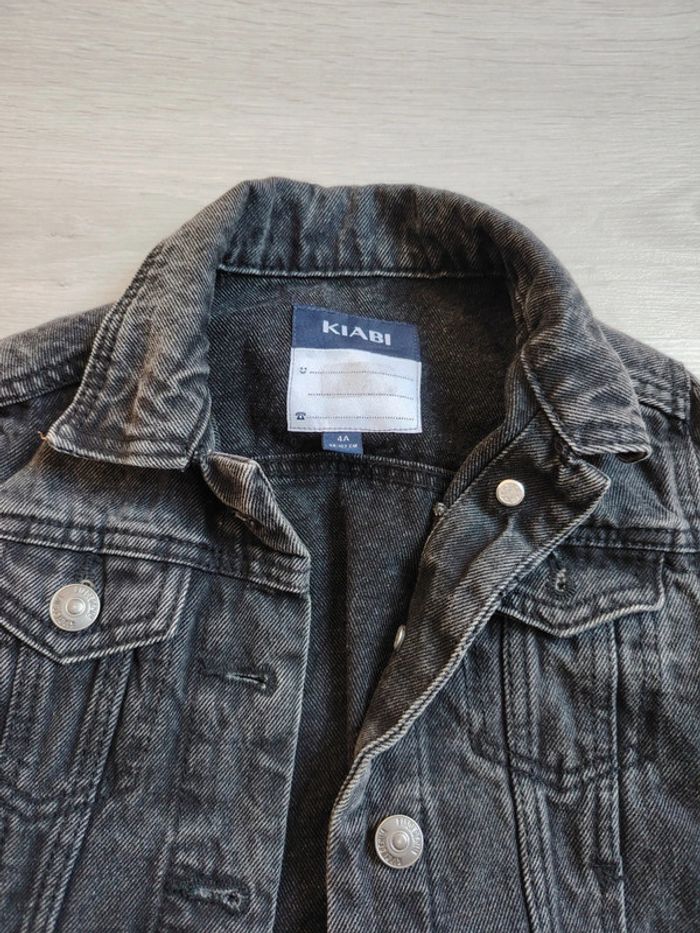 Veste en jean noir - photo numéro 2