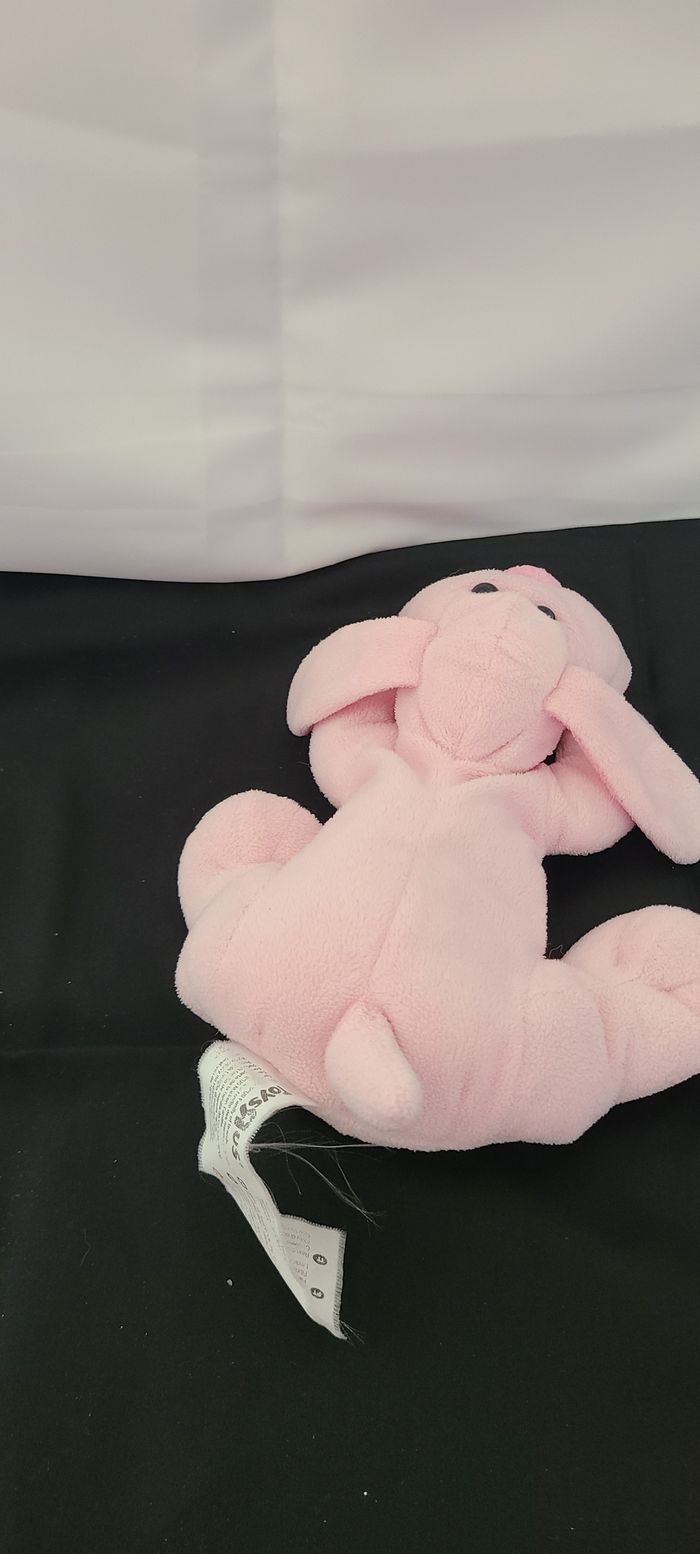 Doudou peluche TOYS R US chien rose rose 20cm - photo numéro 4