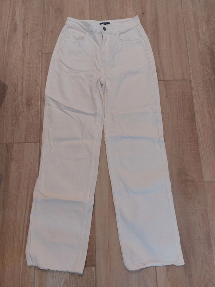 Pantalon jean blanc Kiabi - taille 36