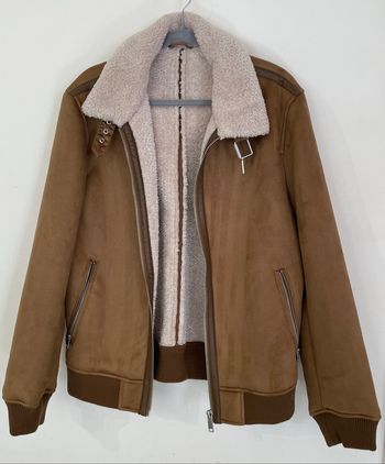 Veste Simili Daim Marron à l’aspect Velouté Homme Taille L/40 Jules