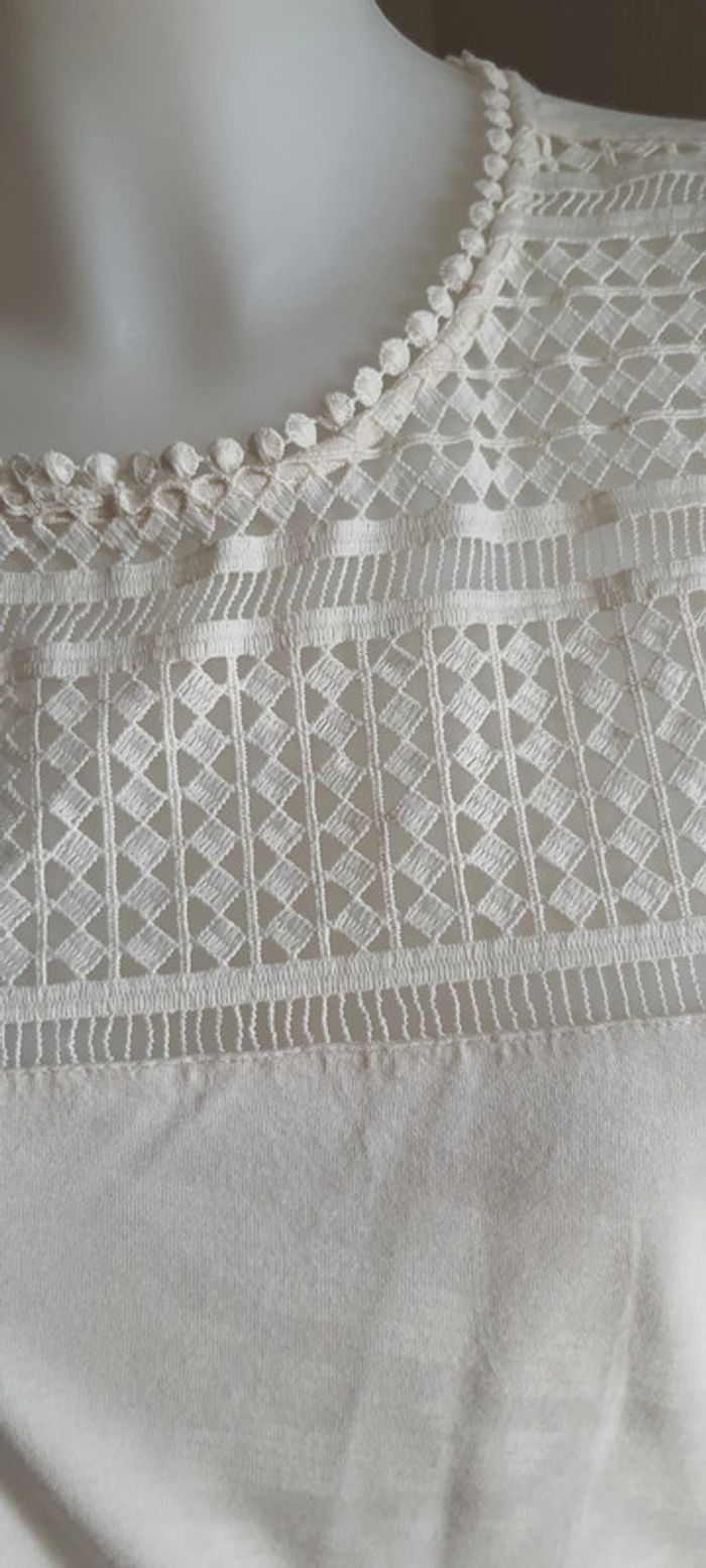 Top crème "H&M" taille S - photo numéro 6
