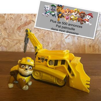 Jouet figurine Ruben avec son Véhicule de la Pat Patrouille