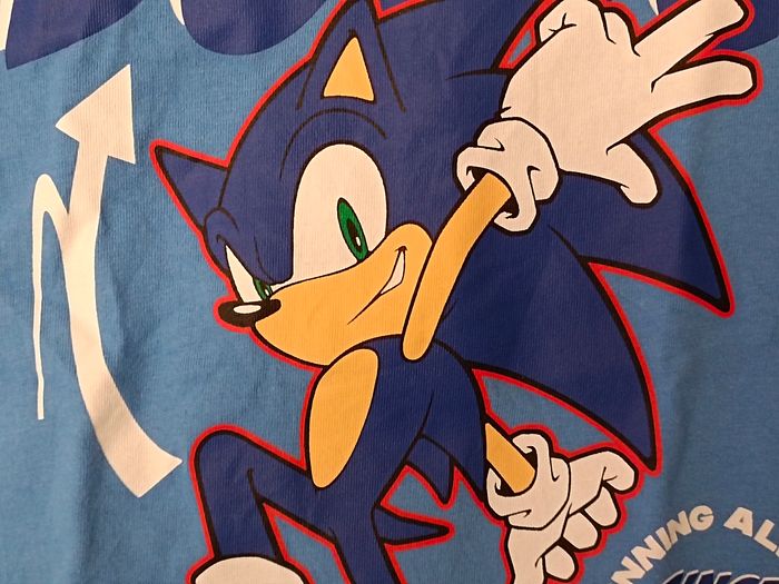 Lot de 2 tee-shirts Sonic mixte en 6-7 ans 122 cm - photo numéro 9