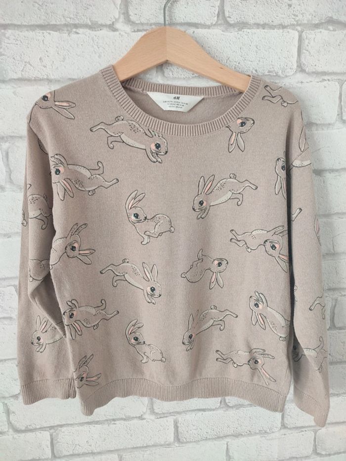 Pull H&M Lapin – Taille 4/6 ans - photo numéro 4