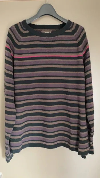 Pull homme à rayures multicolores taille L Celio