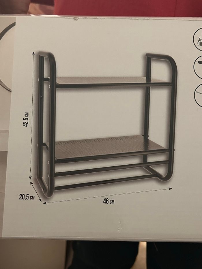 2 étagères porte serviette - photo numéro 2