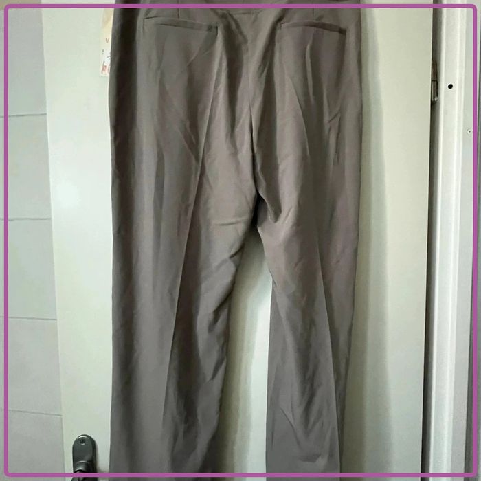 Pantalon habiller taille 46 couleur gris marron clair - photo numéro 5