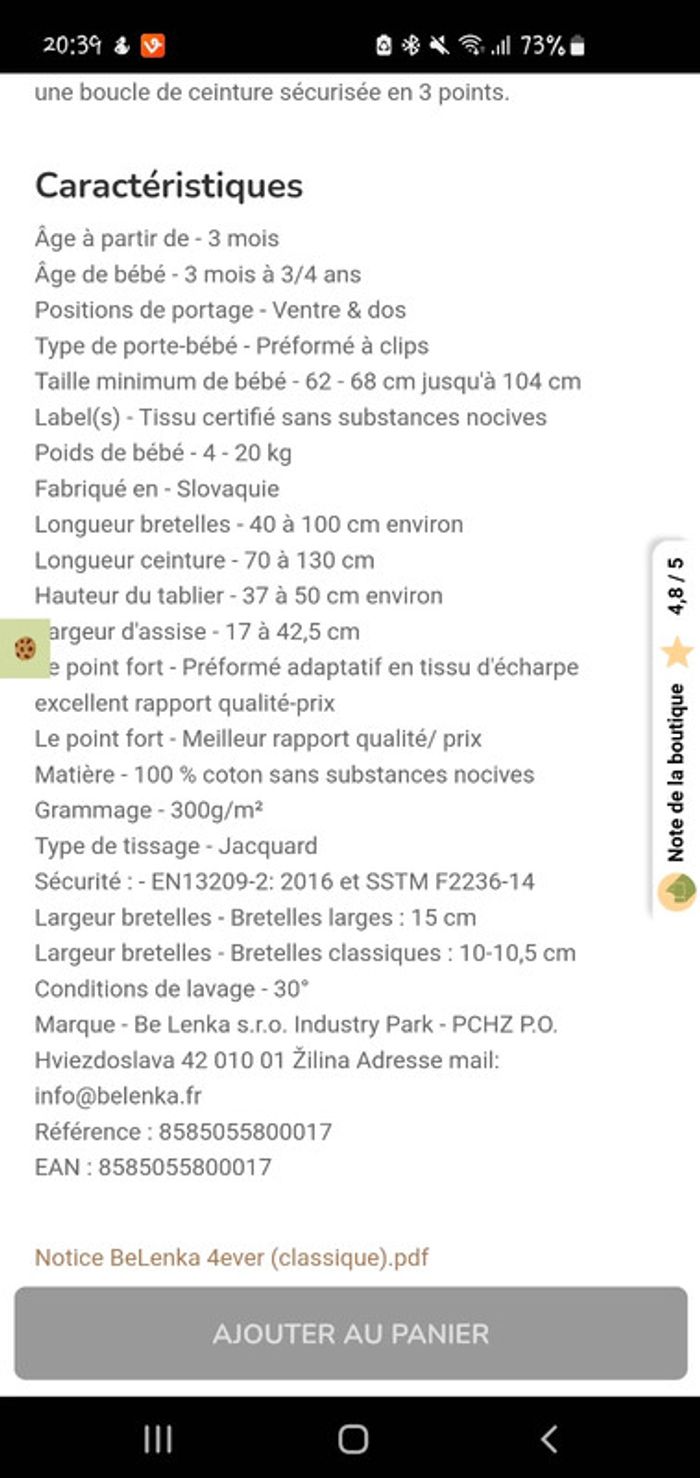 Porte bébé be lenka - photo numéro 10