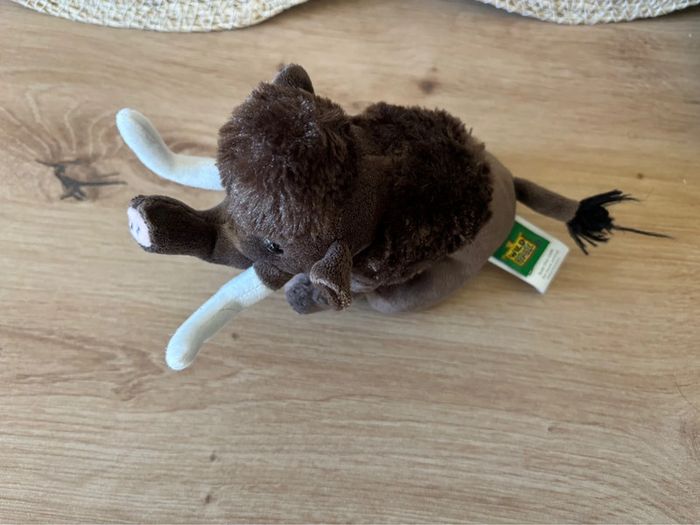 Doudou mammouth marron blanc wild republic - photo numéro 3