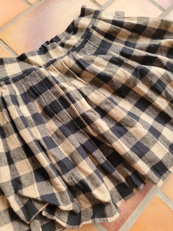 Mini-jupe froufrou à l'anglaise oui Carreaux vintage - photo numéro 2