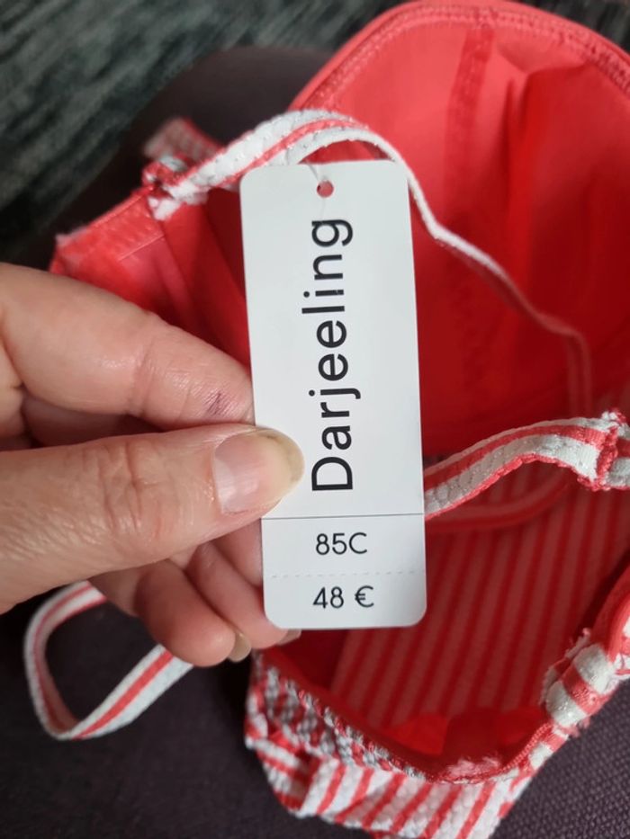 Haut bikini/ slips assortis 85C/40 Darjeeling - photo numéro 7