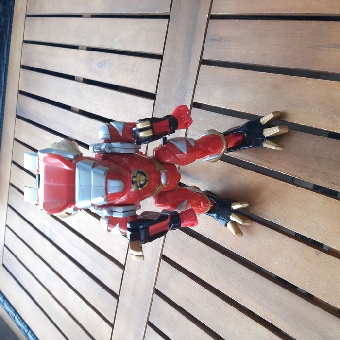 Figurine Power Rangers Dino Thunder – Red Ranger + queue Tyranno Drill - photo numéro 5