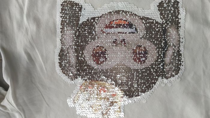Tee-shirt manches longues singe emoji 10 ans - photo numéro 5