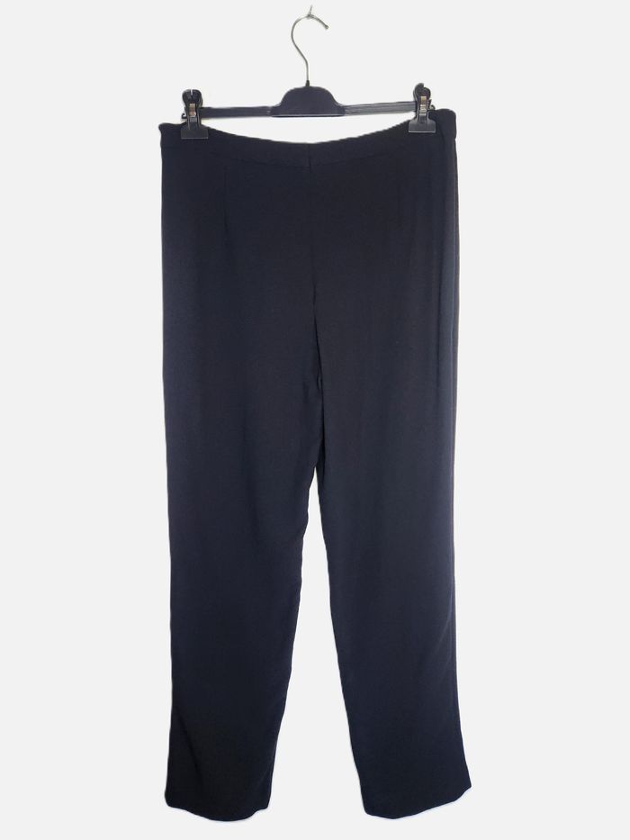 Pantalon Femme Escada Noir - 100% Laine Vierge - Taille 44 - photo numéro 3