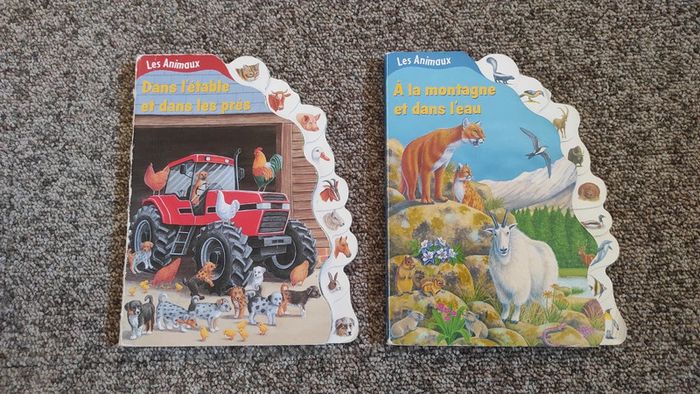 2 livres animaux enfant