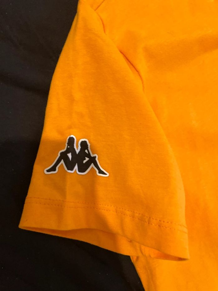 T-shirt jaune/orange neuf 12 ans Kappa - photo numéro 4
