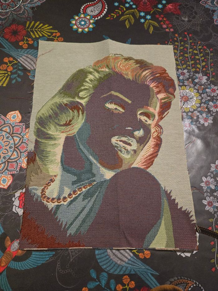 Panneau Gobelin icône Marilyn Monroe 34 x 47 cm - photo numéro 4