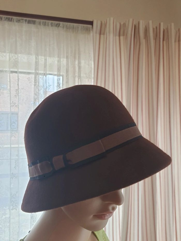 Chapeaux femme marron Veritas en laine 56cm - photo numéro 4