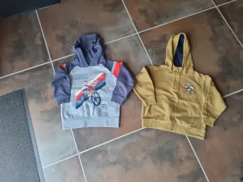 Lot 2 sweatshirts vertbaudet