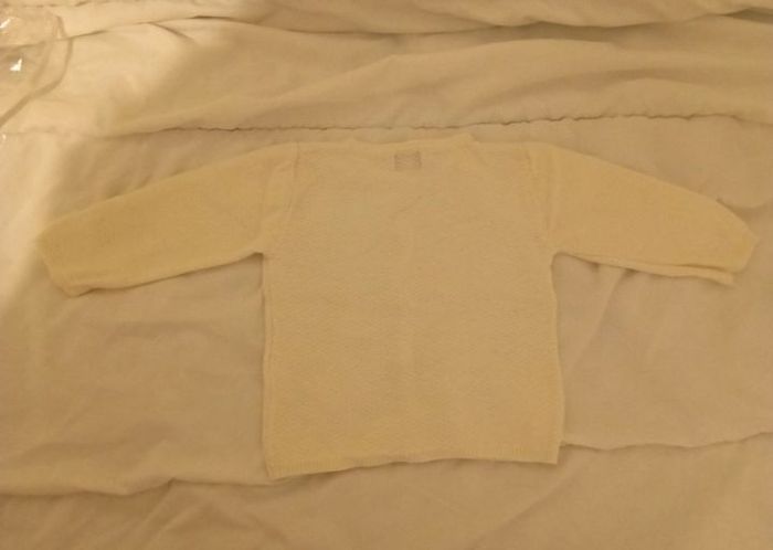 Gilet blanc été fille 3 mois - photo numéro 2